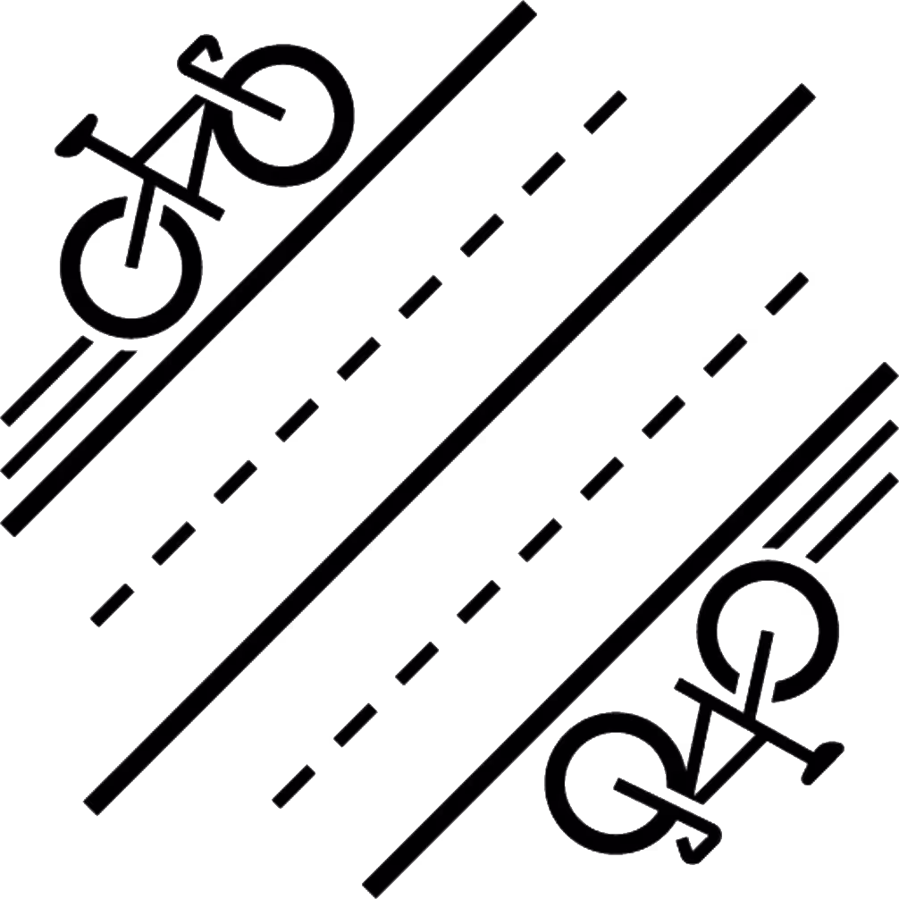 Cycling road icon