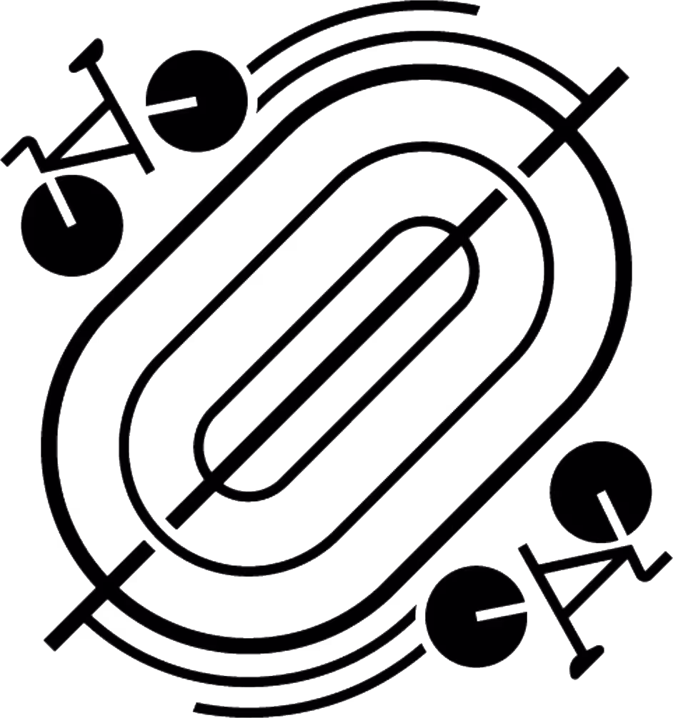 Cycling track icon